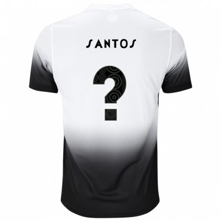 Kandiny Enfant Maillot Renato Santos #0 Blanc Noir Tenues Domicile 2024/25 T-Shirt