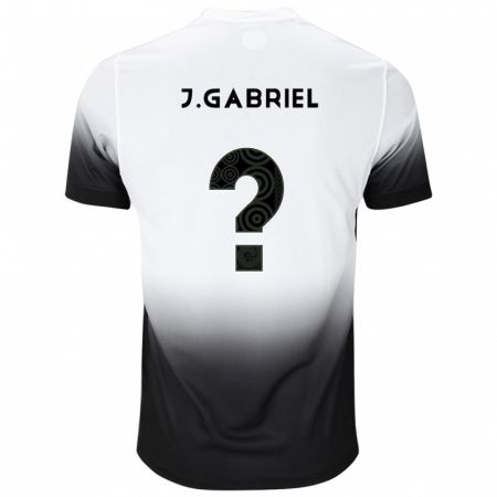 Kandiny Enfant Maillot João Gabriel #6 Blanc Noir Tenues Domicile 2024/25 T-Shirt