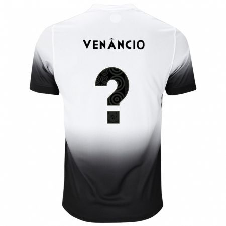 Kandiny Enfant Maillot Rafael Venâncio #0 Blanc Noir Tenues Domicile 2024/25 T-Shirt