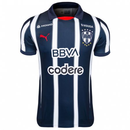 Kandiny Enfant Maillot Jorge Rodríguez #30 Bleu Rouge Blanc Tenues Domicile 2024/25 T-Shirt