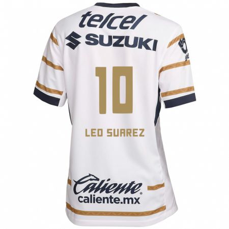 Kandiny Enfant Maillot Leo Suárez #10 Obsidienne Blanche Tenues Domicile 2024/25 T-Shirt