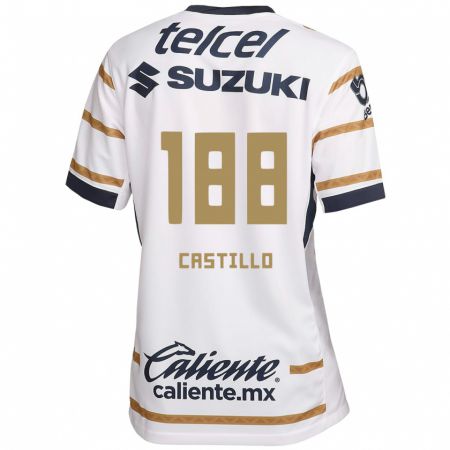 Kandiny Enfant Maillot Christian Castillo #188 Obsidienne Blanche Tenues Domicile 2024/25 T-Shirt