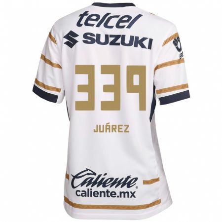 Kandiny Enfant Maillot Jonathan Juárez #339 Obsidienne Blanche Tenues Domicile 2024/25 T-Shirt