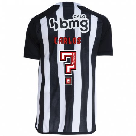 Kandiny Enfant Maillot Luiz Carlos #0 Blanc Noir Tenues Domicile 2024/25 T-Shirt