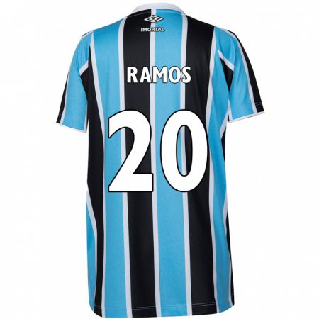 Kandiny Enfant Maillot Mónica Ramos #20 Bleu Noir Blanc Tenues Domicile 2024/25 T-Shirt