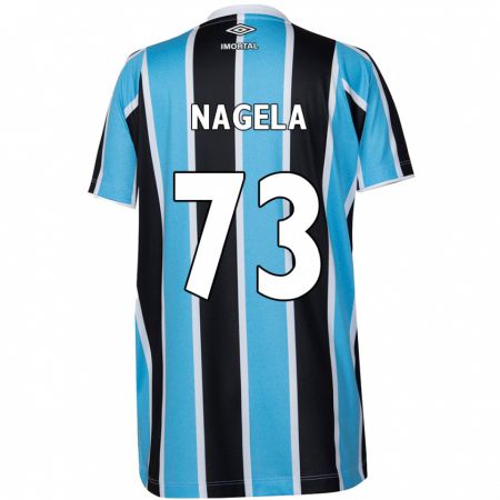 Kandiny Enfant Maillot Nágela #73 Bleu Noir Blanc Tenues Domicile 2024/25 T-Shirt