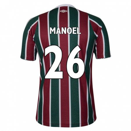 Kandiny Enfant Maillot Manoel #26 Vert Marron Blanc Tenues Domicile 2024/25 T-Shirt