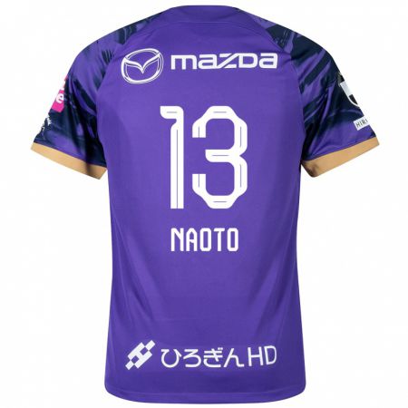 Kandiny Enfant Maillot Naoto Arai #13 Blanc Violet Tenues Domicile 2024/25 T-Shirt