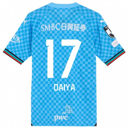 Kandiny Enfant Maillot Daiya Tono #17 Bleu Azur Tenues Domicile 2024/25 T-Shirt