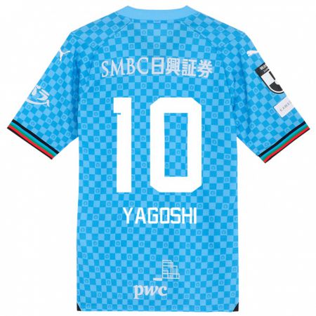 Kandiny Enfant Maillot Mikito Yagoshi #10 Bleu Azur Tenues Domicile 2024/25 T-Shirt