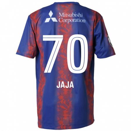 Kandiny Enfant Maillot Jája Silva #70 Bleu Rouge Tenues Domicile 2024/25 T-Shirt