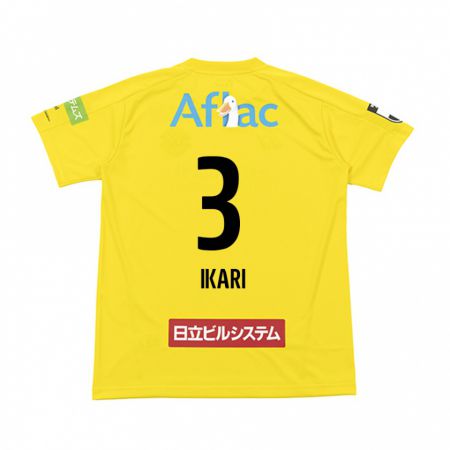 Kandiny Enfant Maillot Tetta Ikari #3 Jaune Noir Tenues Domicile 2024/25 T-Shirt