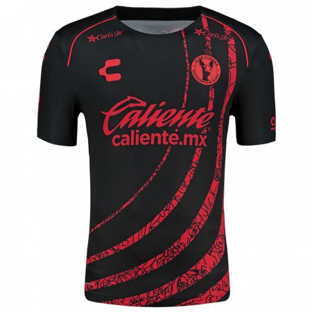 Kandiny Enfant Maillot Carlos Galicia #187 Noir Rouge Tenues Domicile 2024/25 T-Shirt