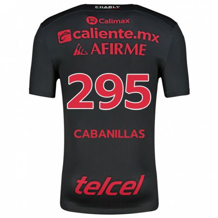 Kandiny Enfant Maillot Osvaldo Cabanillas #295 Noir Rouge Tenues Domicile 2024/25 T-Shirt