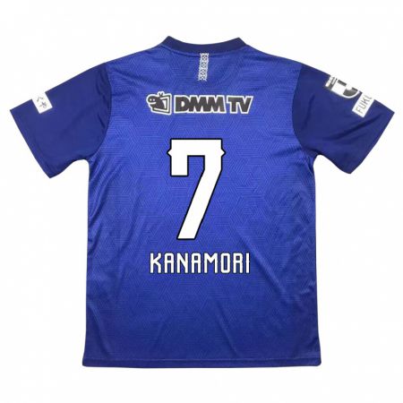 Kandiny Enfant Maillot Takeshi Kanamori #7 Bleu Foncé Tenues Domicile 2024/25 T-Shirt