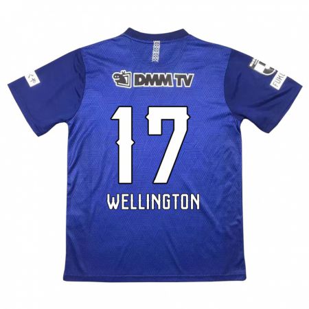 Kandiny Enfant Maillot Wellington #17 Bleu Foncé Tenues Domicile 2024/25 T-Shirt