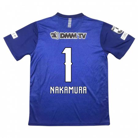 Kandiny Enfant Maillot Seigo Nakamura #1 Bleu Foncé Tenues Domicile 2024/25 T-Shirt