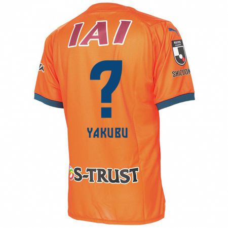 Kandiny Enfant Maillot Aziz Yakubu #0 Bleu Orange Tenues Domicile 2024/25 T-Shirt