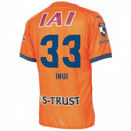 Kandiny Enfant Maillot Takashi Inui #33 Bleu Orange Tenues Domicile 2024/25 T-Shirt