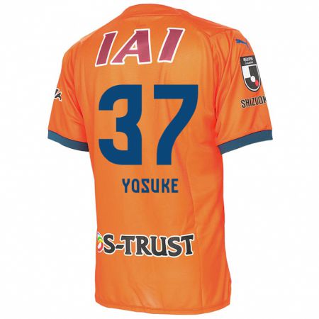 Kandiny Enfant Maillot Yosuke Morishige #37 Bleu Orange Tenues Domicile 2024/25 T-Shirt