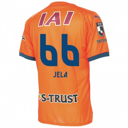 Kandiny Enfant Maillot Jelani Reshaun Sumiyoshi #66 Bleu Orange Tenues Domicile 2024/25 T-Shirt