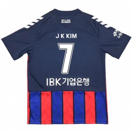 Kandiny Enfant Maillot Ki-Jun Kim #7 Bleu Rouge Tenues Domicile 2024/25 T-Shirt