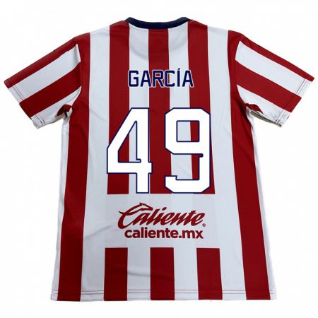 Kandiny Enfant Maillot Gilberto García #49 Rouge Blanc Tenues Domicile 2024/25 T-Shirt