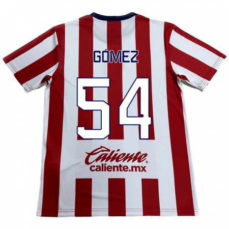 Kandiny Enfant Maillot Miguel Gómez #54 Rouge Blanc Tenues Domicile 2024/25 T-Shirt