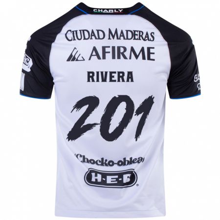 Kandiny Enfant Maillot Christian Rivera #201 Noir Bleu Tenues Domicile 2024/25 T-Shirt