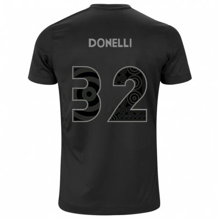 Kandiny Enfant Maillot Matheus Donelli #32 Noir Tenues Extérieur 2024/25 T-Shirt