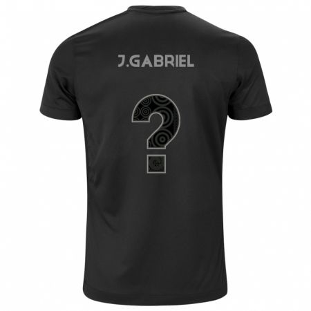 Kandiny Enfant Maillot João Gabriel #6 Noir Tenues Extérieur 2024/25 T-Shirt