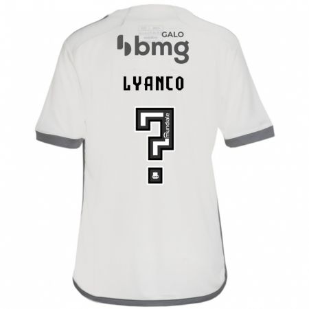 Kandiny Enfant Maillot Lyanco #0 Blanc Cassé Tenues Extérieur 2024/25 T-Shirt