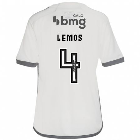 Kandiny Enfant Maillot Mauricio Lemos #4 Blanc Cassé Tenues Extérieur 2024/25 T-Shirt