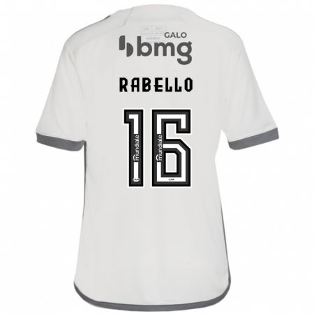 Kandiny Enfant Maillot Igor Rabello #16 Blanc Cassé Tenues Extérieur 2024/25 T-Shirt