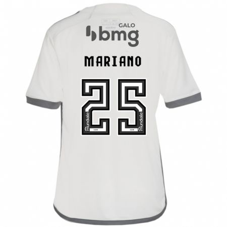 Kandiny Enfant Maillot Mariano #25 Blanc Cassé Tenues Extérieur 2024/25 T-Shirt