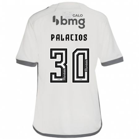 Kandiny Enfant Maillot Brahian Palacios #30 Blanc Cassé Tenues Extérieur 2024/25 T-Shirt