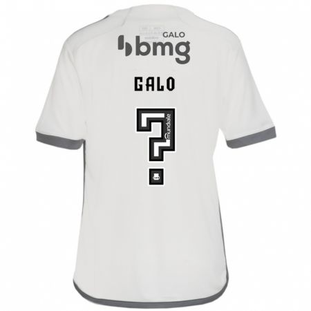 Kandiny Enfant Maillot Diego Galo #0 Blanc Cassé Tenues Extérieur 2024/25 T-Shirt