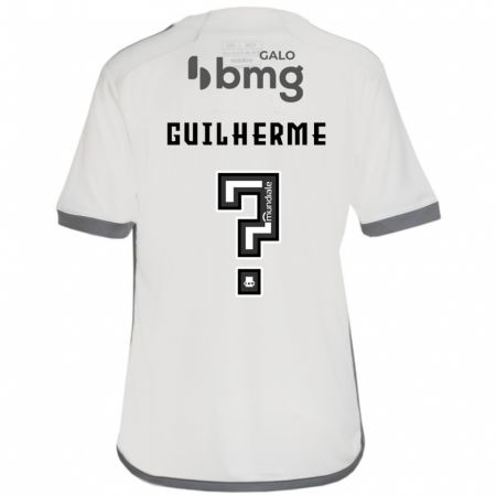 Kandiny Enfant Maillot Kauan Guilherme #0 Blanc Cassé Tenues Extérieur 2024/25 T-Shirt