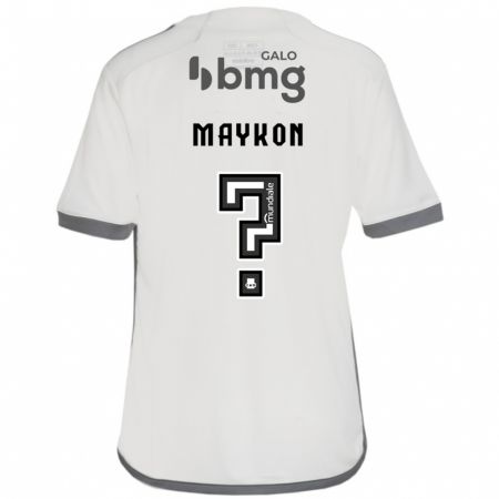 Kandiny Enfant Maillot Maykon #0 Blanc Cassé Tenues Extérieur 2024/25 T-Shirt