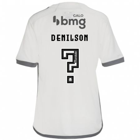 Kandiny Enfant Maillot Denilson #0 Blanc Cassé Tenues Extérieur 2024/25 T-Shirt