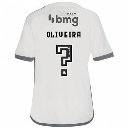 Kandiny Enfant Maillot Pedro Oliveira #0 Blanc Cassé Tenues Extérieur 2024/25 T-Shirt