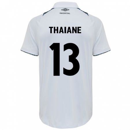 Kandiny Enfant Maillot Thaiane #13 Blanc Bleu Tenues Extérieur 2024/25 T-Shirt