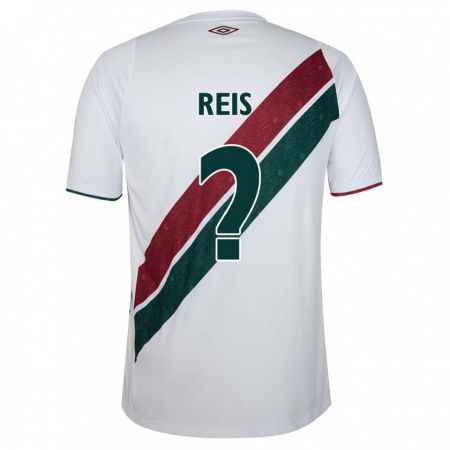 Kandiny Enfant Maillot Matheus Reis #0 Blanc Vert Bordeaux Tenues Extérieur 2024/25 T-Shirt