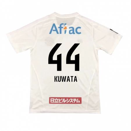 Kandiny Enfant Maillot Taisei Kuwata #44 Blanc Noir Tenues Extérieur 2024/25 T-Shirt