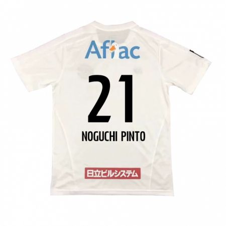 Kandiny Enfant Maillot Amato Noguchi Pinto #21 Blanc Noir Tenues Extérieur 2024/25 T-Shirt