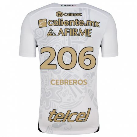 Kandiny Enfant Maillot Luis Cebreros #206 Blanc Noir Tenues Extérieur 2024/25 T-Shirt