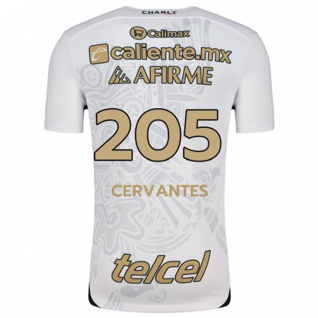 Kandiny Enfant Maillot Sebastián Cervantes #205 Blanc Noir Tenues Extérieur 2024/25 T-Shirt