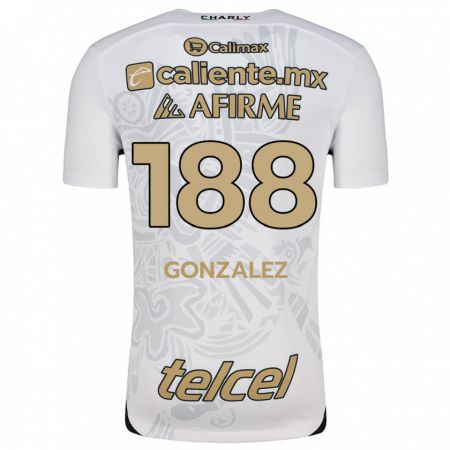 Kandiny Enfant Maillot Jorge González #188 Blanc Noir Tenues Extérieur 2024/25 T-Shirt