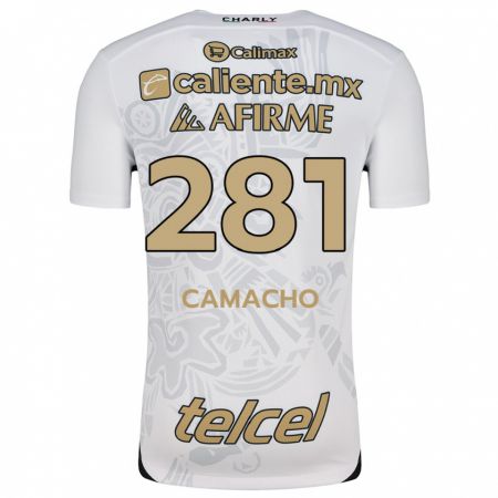 Kandiny Enfant Maillot Javier Camacho #281 Blanc Noir Tenues Extérieur 2024/25 T-Shirt