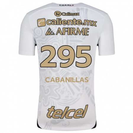 Kandiny Enfant Maillot Osvaldo Cabanillas #295 Blanc Noir Tenues Extérieur 2024/25 T-Shirt